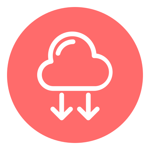 Cloud download Generic Flat icon