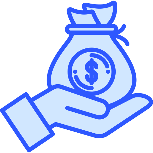 Salary Generic Blue icon