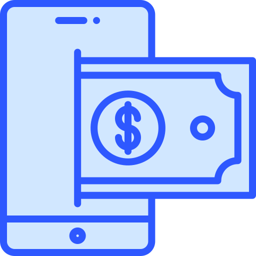 l'argent numérique Generic Blue Icône