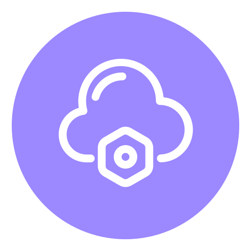 Cloud service Generic Flat icon