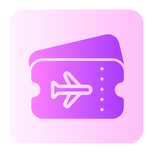 vliegticket Generic Flat Gradient icoon