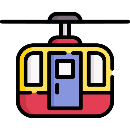 teleférico Special Lineal color icono