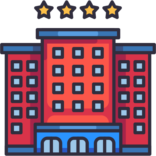 Hotel Generic Outline Color icon