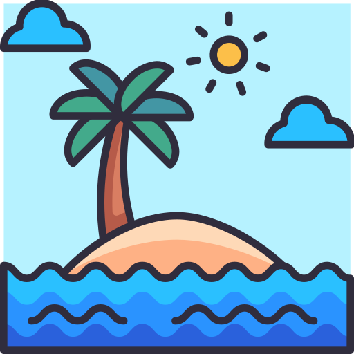 wyspa Generic Outline Color ikona