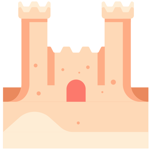 castello di sabbia Generic Flat icona