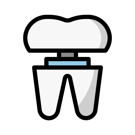 corona dental Generic Outline Color icono