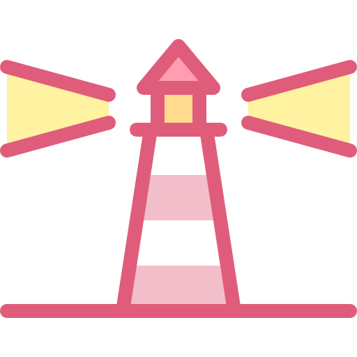 灯台 Detailed color Lineal color icon
