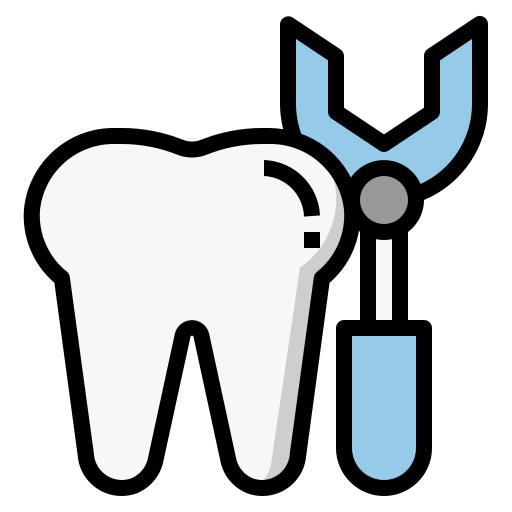 estrazione di un dente Generic Outline Color icona