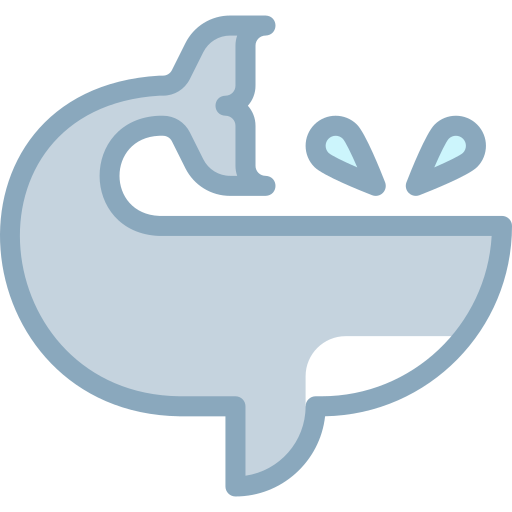 鯨 Detailed color Lineal color icon