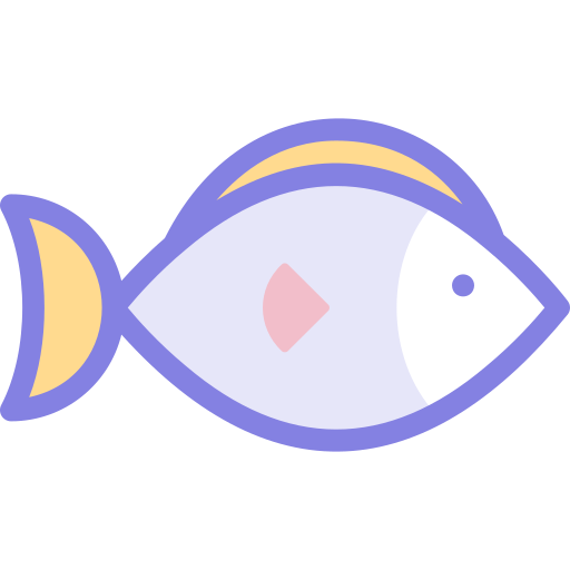 poisson Detailed color Lineal color Icône