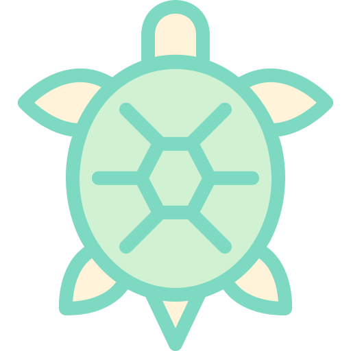 바다거북 Detailed color Lineal color icon