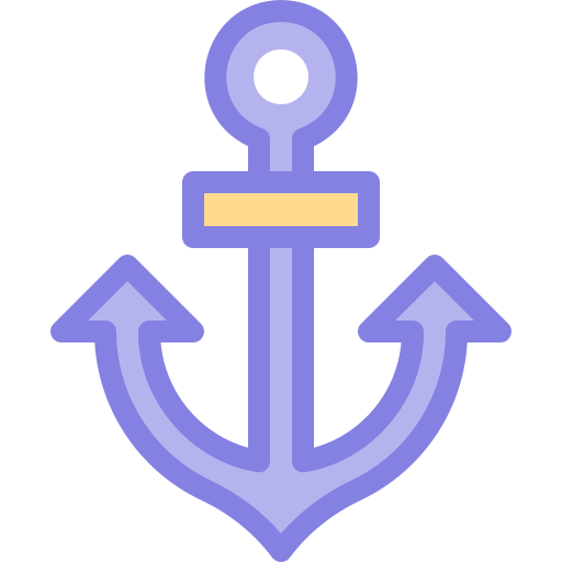 Anchor Detailed color Lineal color icon