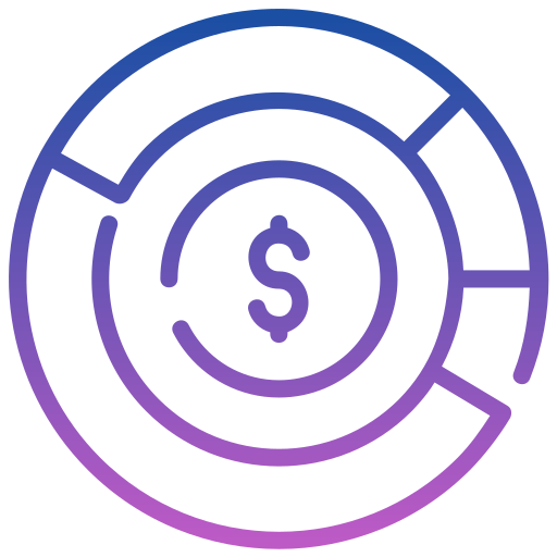 rapporto finanziario Generic Gradient icona