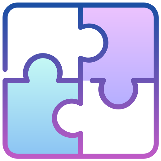 Jigsaw Generic Flat Gradient icon