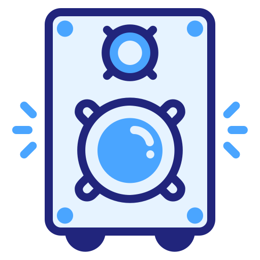 Speaker Generic Blue icon