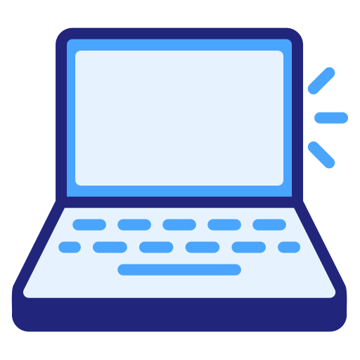 laptop Generic Blue icon