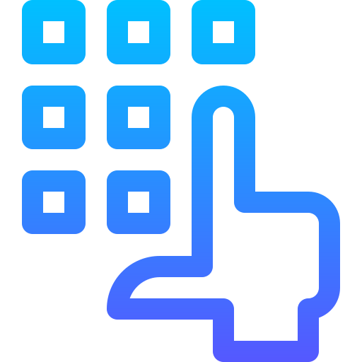 Пин-код Basic Gradient Lineal color иконка