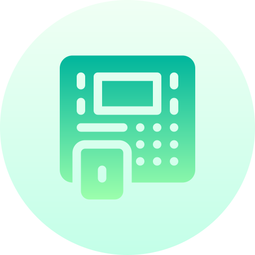 geldautomaat Basic Gradient Circular icoon