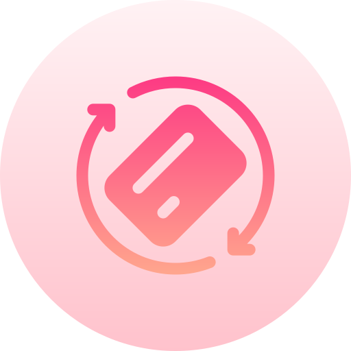Transfer Basic Gradient Circular icon
