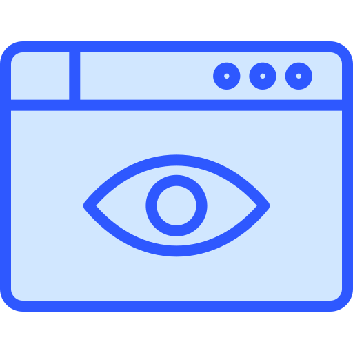 Web visibility Generic Blue icon