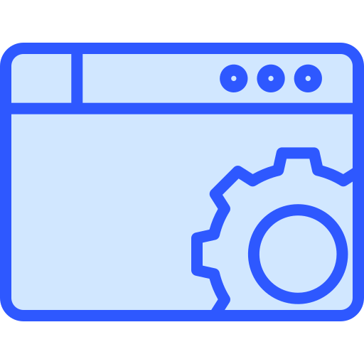 webontwikkeling Generic Blue icoon