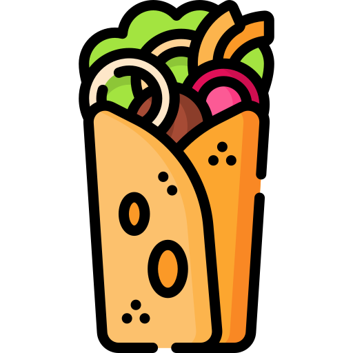burrito Special Lineal color icono