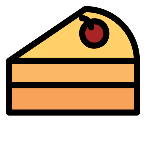 케이크 Generic Outline Color icon