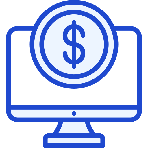 digitaal geld Generic Blue icoon