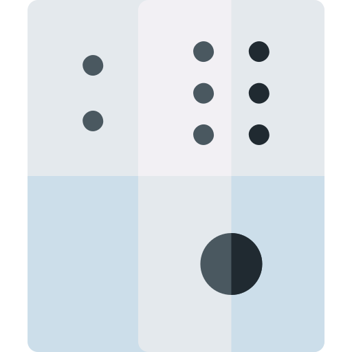 domino Basic Rounded Flat icona