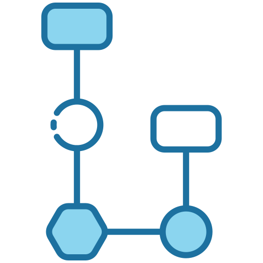 Блок-схема Generic Blue иконка
