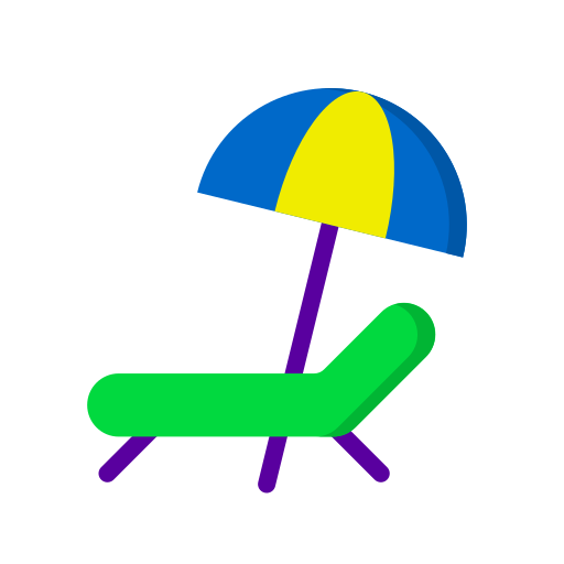 strandstoel Generic Flat icoon