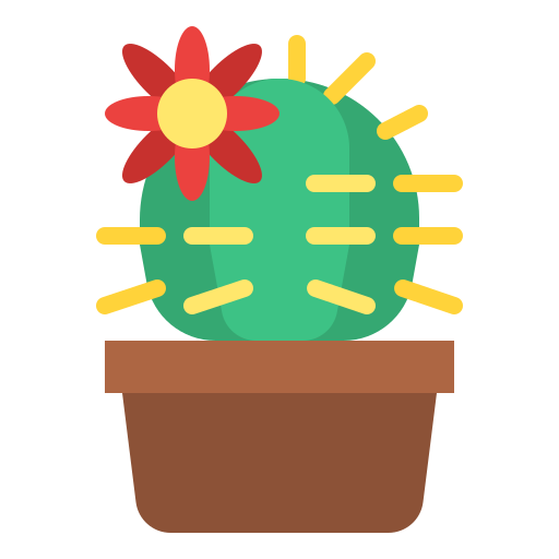 cactus Iconixar Flat icono