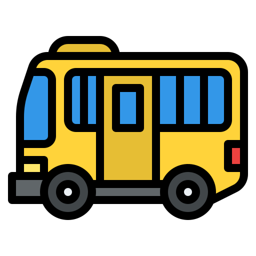 autobus Iconixar Lineal Color ikona