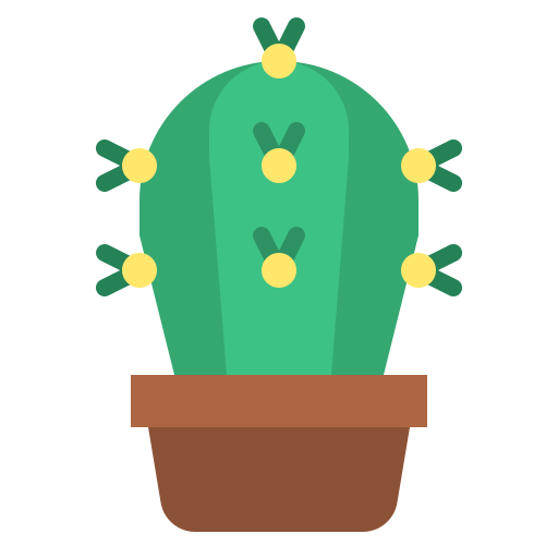 kaktus Iconixar Flat ikona