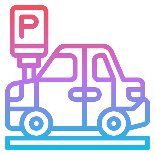 terrain de stationnement Iconixar Gradient Icône