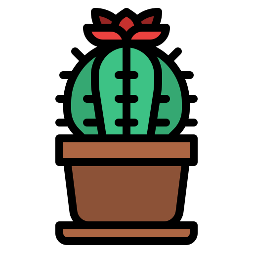 Cactus Iconixar Lineal Color icon