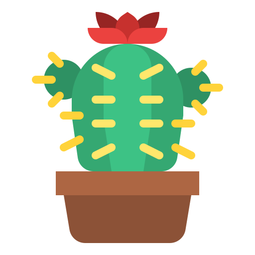 cactus Iconixar Flat icona