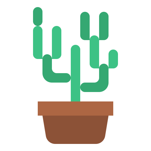 cactus Iconixar Flat icono