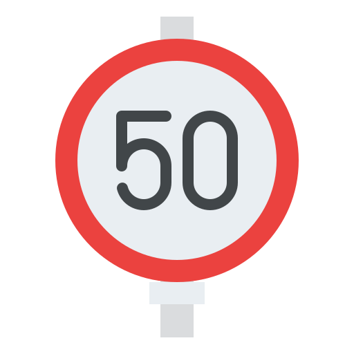 Speed limit Iconixar Flat icon
