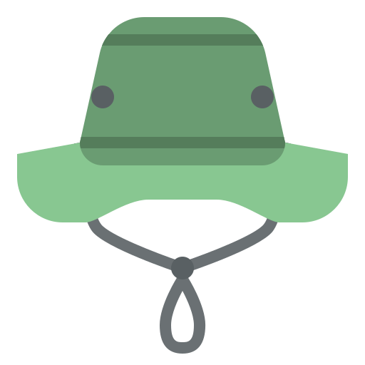 vissende hoed Iconixar Flat icoon