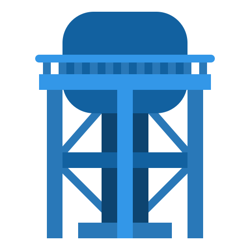 Water tower Iconixar Flat icon
