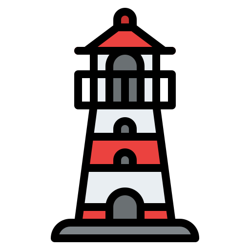 Lighthouse Iconixar Lineal Color icon