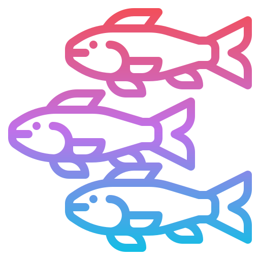 Fishes Iconixar Gradient icon