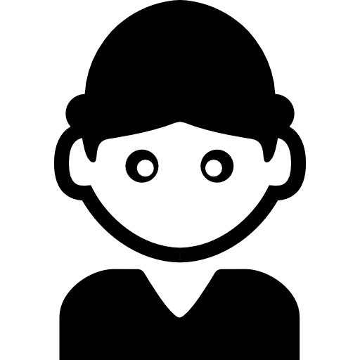 Teen boy with a cap  icon