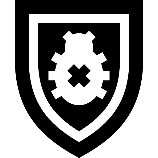 Antivirus Basic Straight Filled icon