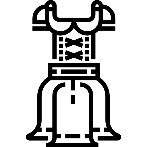 ディアンドル Detailed Straight Lineal icon