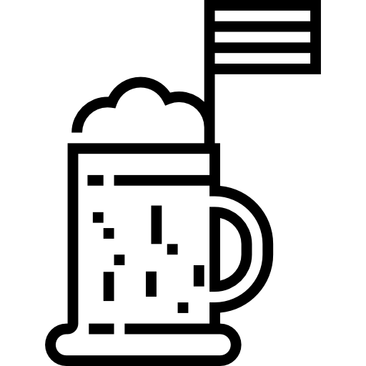 kufel piwa Detailed Straight Lineal ikona