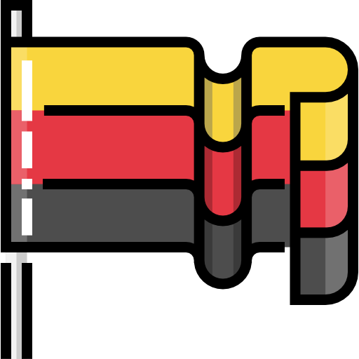 niemcy Detailed Straight Lineal color ikona