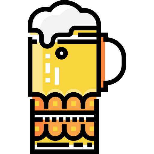 pinta de cerveza Detailed Straight Lineal color icono