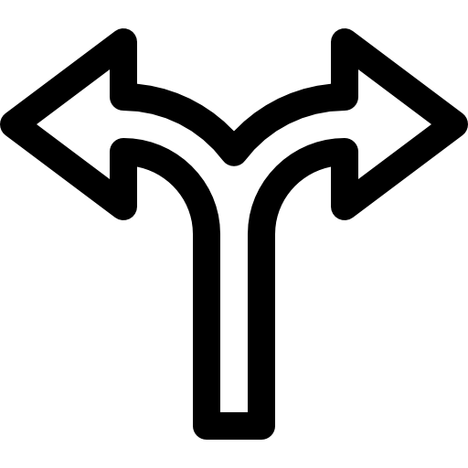 二重矢印 Basic Rounded Lineal icon